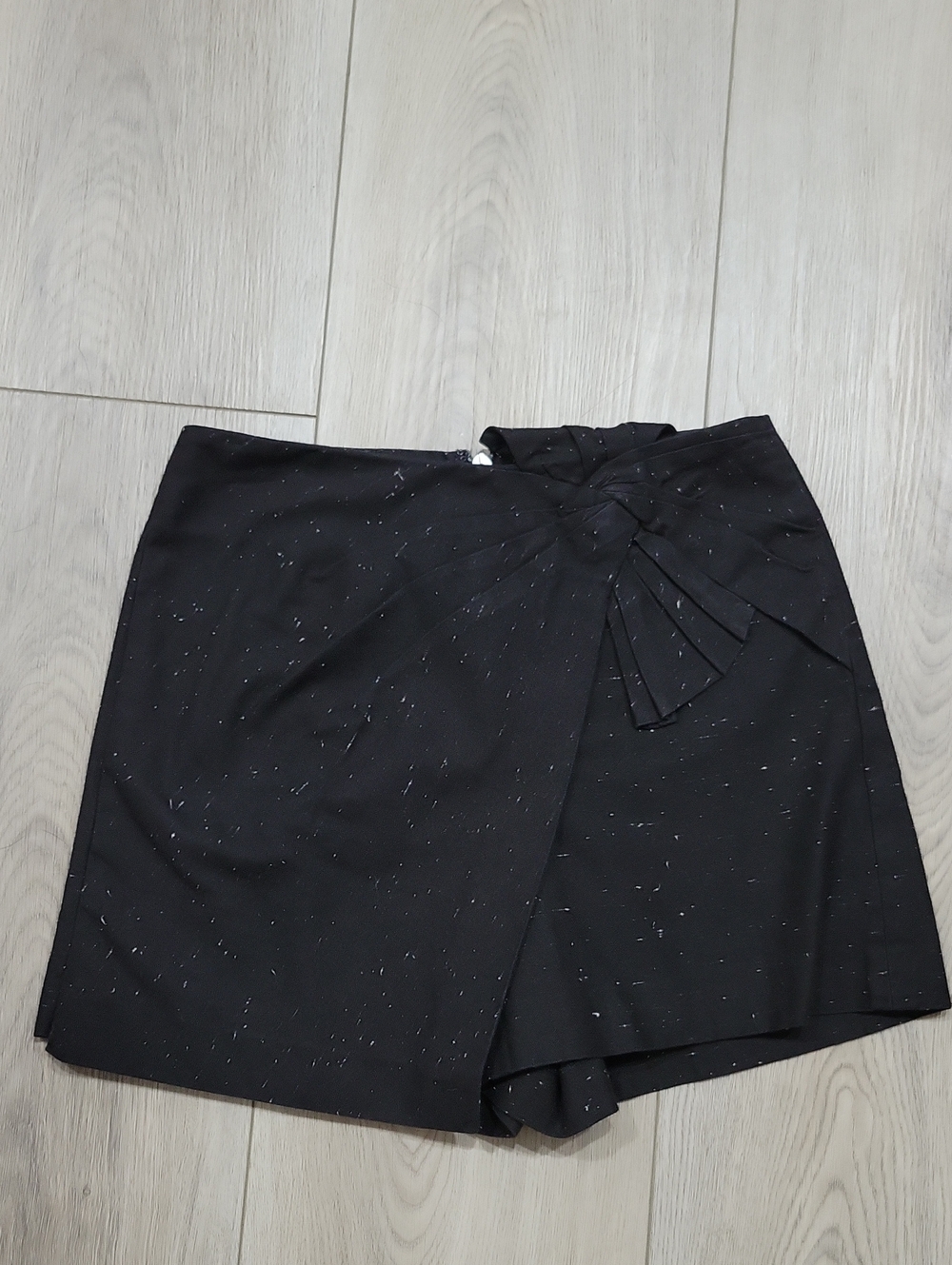 Rebecca Taylor Black Knot-Detail Skort
